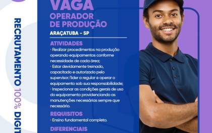 Colormaq está com vaga aberta para operador de produção