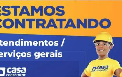 Oportunidade de emprego em Andradina
