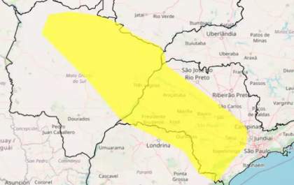 Depois de onda de calor, Inmet coloca Três Lagoas entre as cidades em alerta de vendaval