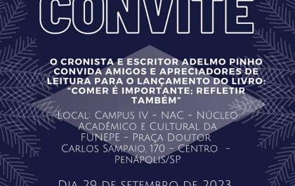 Adelmo Pinho promove lançamento de livro em Penápolis