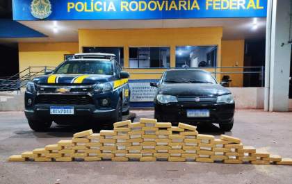 PRF apreende 72 kg de cocaína após tentativa de fuga na BR-262