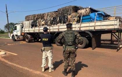 PRF e Exército apreendem 3 toneladas de maconha em MS
