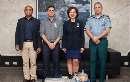 Integrantes do GAECO/MPMS recebem Medalha Tiradentes da PMMS