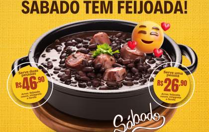 Sábado é dia da Feijoada da Marmitaria Sabor Vital