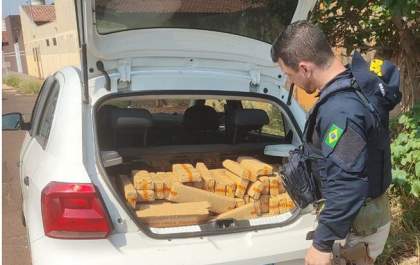 PRF apreende 282 kg de maconha em Campo Grande