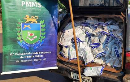Cpa 2 em destaque: PM apreende 1 tonelada de agrotóxicos contrabandeados