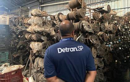 Detran lacra desmanches irregulares durante operação na região de Araçatuba
