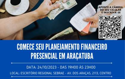 Sebrae oferece capacitação em planejamento financeiro