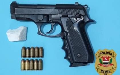 Polícia Civil de Birigui recupera pistola furtada de agente penitenciário