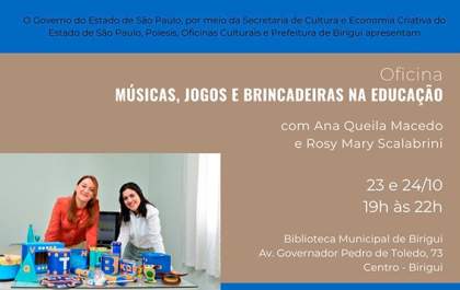 Biblioteca Municipal de Birigui recebe oficina cultural