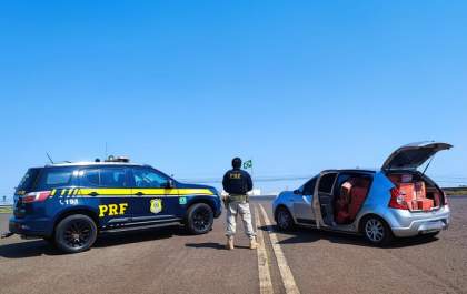 PRF apreende 786,8 kg de maconha em Mato Grosso do Sul
