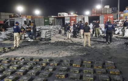 Polícia paraguaia apreende contêiner com três toneladas de cocaína avaliado em mais de US$ 72 milhões de dólares