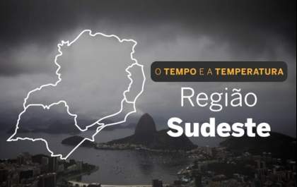 O TEMPO E A TEMPERATURA: chuvas intensas em São Paulo, Rio de Janeiro e parte de Minas Gerais nesta quarta-feira (1º)