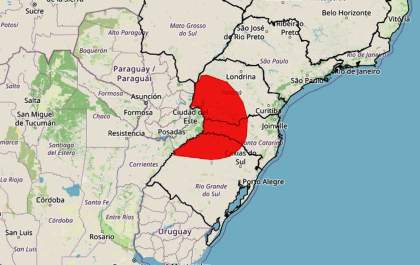 Frente fria e ciclone extratropical elevam risco de tempestades no Sul