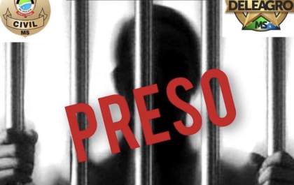 Polícia Civil prende foragido da justiça em Miranda