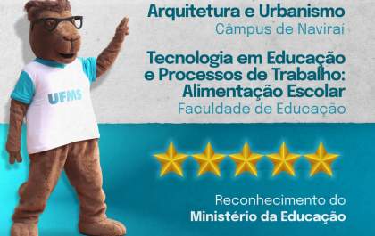 Cursos da UFMS recebem nota máxima pelo MEC
