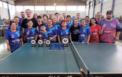 Tênis de mesa de Araçatuba conquista troféus e madalhas na Liga Oeste Paulista