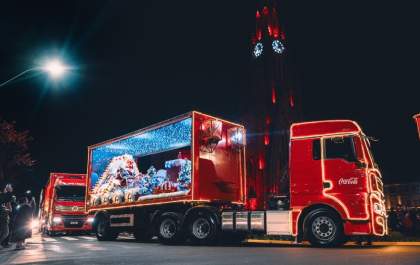 Caravana de Natal da Coca-Cola visita Araçatuba