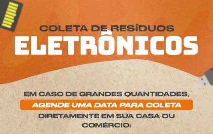 Coleta de lixo eletrônico acontece em Brasilândia na próxima semana