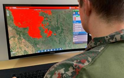 Equipes do BPMA estão empenhadas no controle aos incêndios na região do Pantanal de MS