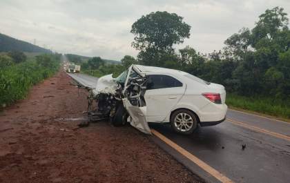 Tragédia na BR 262: Colisão frontal deixa um morto em Água Clara