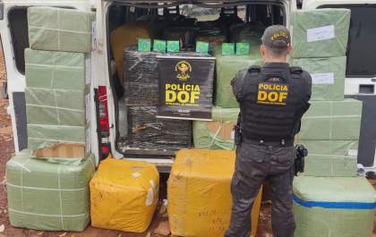 DOF apreende quase dois milhões de reais em materiais de contrabando e descaminho em Ribas do Rio Pardo