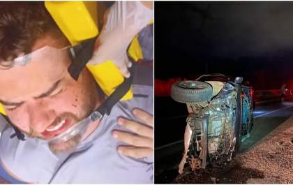 Zé Neto, da dupla Zé Neto e Cristiano, sofre acidente de carro