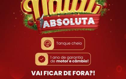 Queima de Natal Absoluta Automóveis: saía de carro novo, tanque cheio + garantia de motor e câmbio!