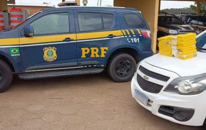 PRF apreende 41 Kg de cocaína em Bataguassu