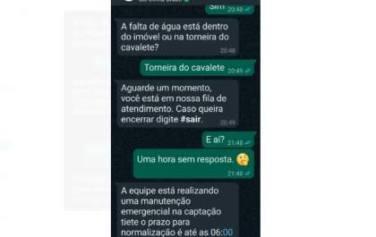 Manutenção emergencial na ETA Tietê afeta abastecimento