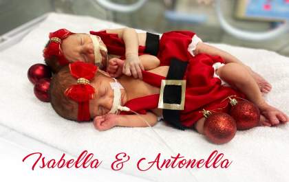 Bebês prematuros participam de ensaio de Natal na Santa Casa de Araçatuba