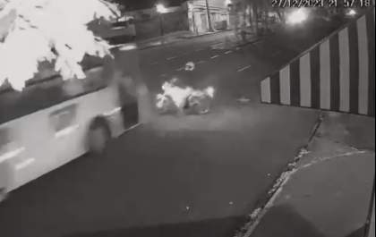 Morre motociclista que foi atingido por ônibus do transporte coletivo
