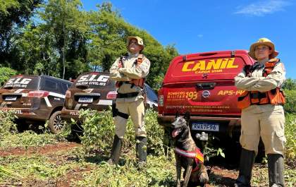 Equipe de Busca com Cães do CBMMS localiza ossada de vítima desaparecida após 70 dias