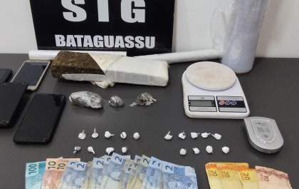 Polícia Civil fecha ponto de drogas em Bataguassu e prende dois em flagrante
