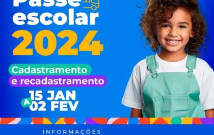 Prazo para solicitar PASSE escolar vai até o dia 2 de fevereiro