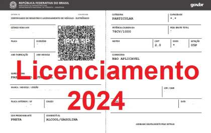 Pagamento do licenciamento 2024 pode ser antecipado, Detran-SP explica passo a passo