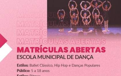 Prefeitura vai abrir matrícula para Escola Municipal de Dança em Araçatuba