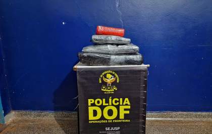 DOF prende homem que seguia com droga para Rondônia