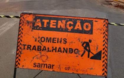 Reparo na rede de água pode afetar abastecimento