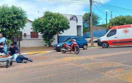 Motociclista se envolve em acidente na Av. Rosário Congro