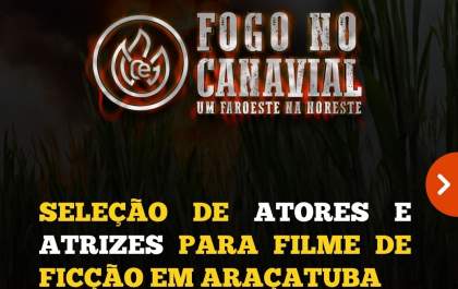 Produção seleciona atores e figurantes para filme em Araçatuba