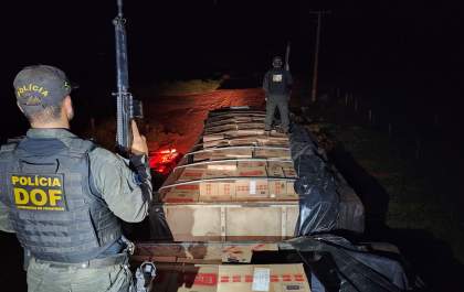DOF apreende 40 mil pacotes de cigarros contrabandeados em MS
