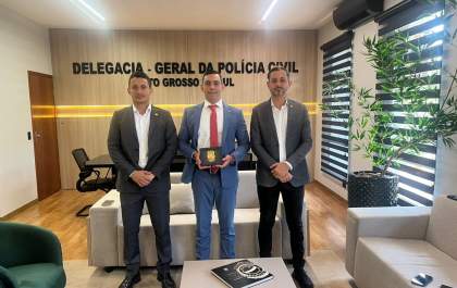 Delegado-Geral de MS recebe o Delegado-Geral de Alagoas