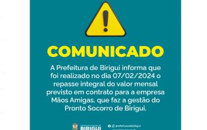 Funcionários do pronto-socorro de Birigui estão com salários em atraso