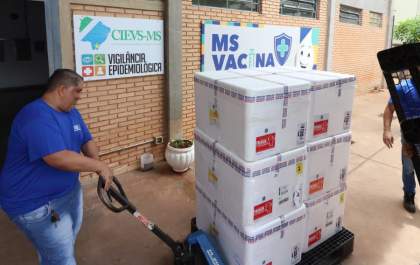 Governo do Estado começa a distribuição da vacina contra a dengue com 69.570 doses