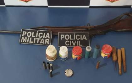 Polícia Civil apreende arma de fogo e munições em Alcinópolis