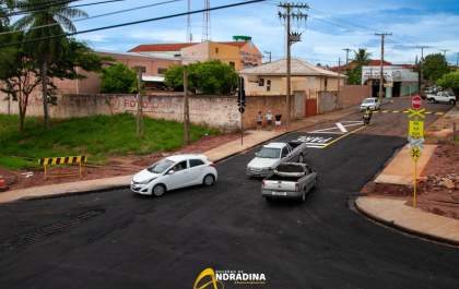 Liderada a travessia da linha férrea na Rua Evandro Brembatti Calvoso