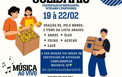 Trote Solidário da FIRB: iniciativa promove Solidariedade e Integração comunitária