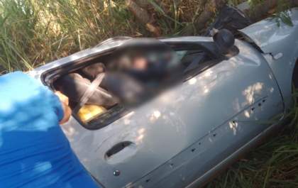 Motorista é prensado por mercadorias em acidente na MS-395