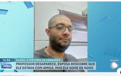 Professor de educação básica desaparece em SP